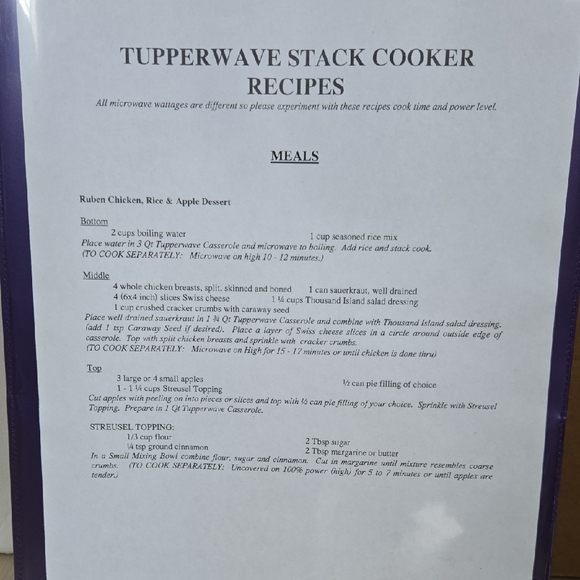 Tupperware Tupperwave Cranberry Stack Cooker Set With Extras - Picture 2 of 9